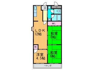 グランド－ル福川の物件間取画像